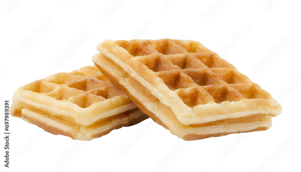Delicious waffles - isolated on transparent background Delicious waffles - isolated on transparent background