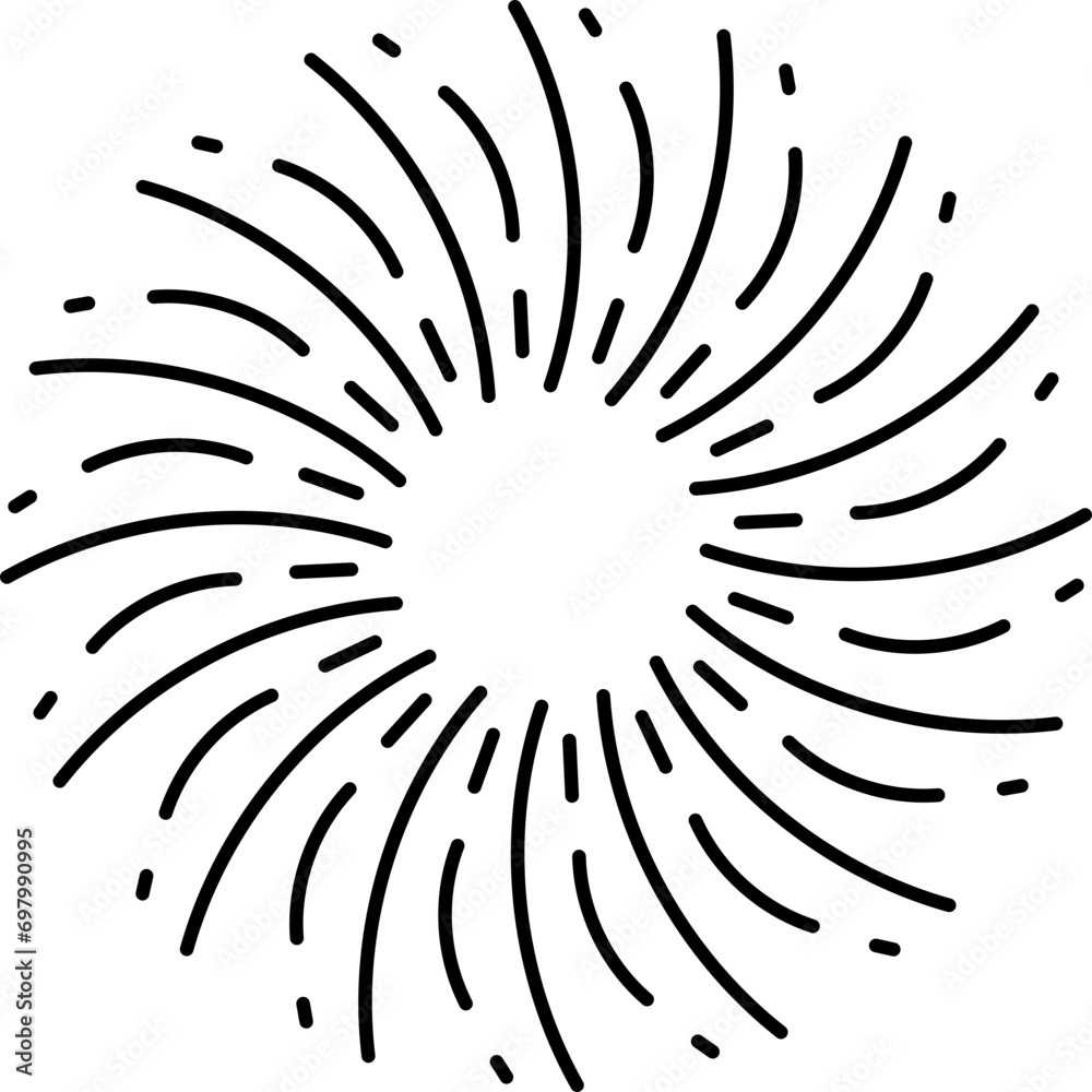 Hand drawn firework element vector Hand drawn firework element vector