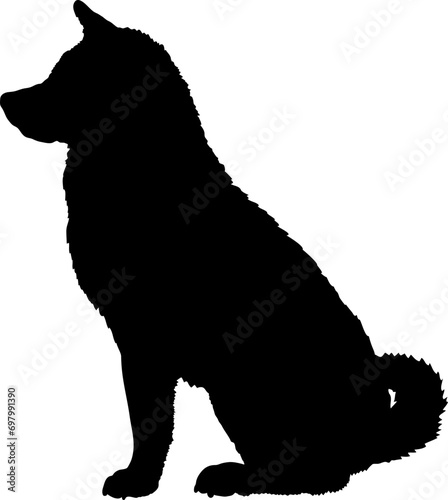 Dog Shiba Inu sitting silhouette Breeds Bundle Dogs on the move. Dogs in different poses.
The dog jumps, the dog runs. The dog is sitting. The dog is lying down. The dog is playing
