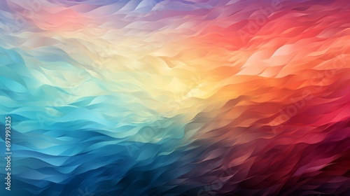 A vibrant abstract painting of colorful waves, created with a mix of acrylic paints, evoking a sense of modern art and a burst of colorfulness