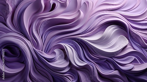 An image of a mesmerizing purple and white pattern, consisting of elegant curved lines arranged in a captivating swirling motion