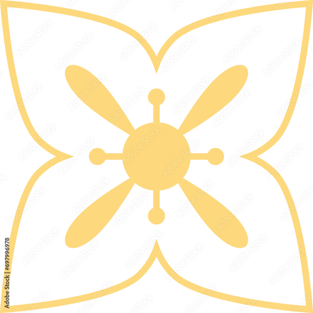 Luxury chinese cherry blossom element vector Luxury chinese cherry blossom element vector