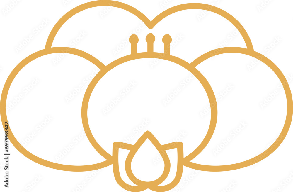 Luxury chinese cherry blossom element vector Luxury chinese cherry blossom element vector