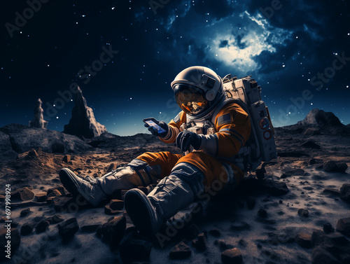 astronaut on the moon © SP