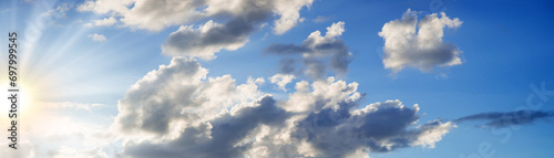 Фотография Bright clouds in the evening sky