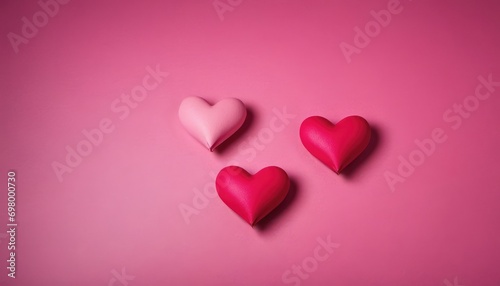  three hearts on a pink background with space for a message or a message in the middle of the heart is a smaller one with a smaller one in the middle and a smaller one in the middle.