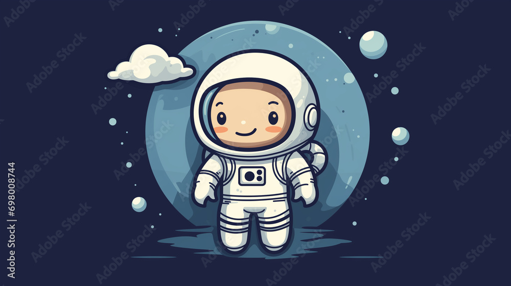 Naklejka premium Astronaut illustration