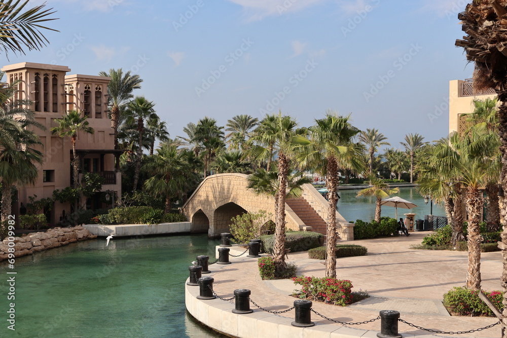 Madinat Jumeirah the Arabian Resort - Dubai is a 5 star resort in Dubai. It is the largest resort in the Emirate, spreading across over 40 hectares of landscapes and gardens. 