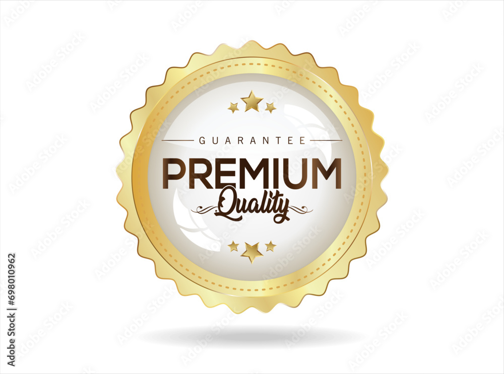 Premium quality retro design badge vector illustration Premium quality retro design badge vector illustration