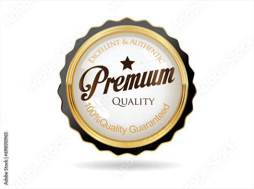 Premium quality  retro design badge vector illustration 