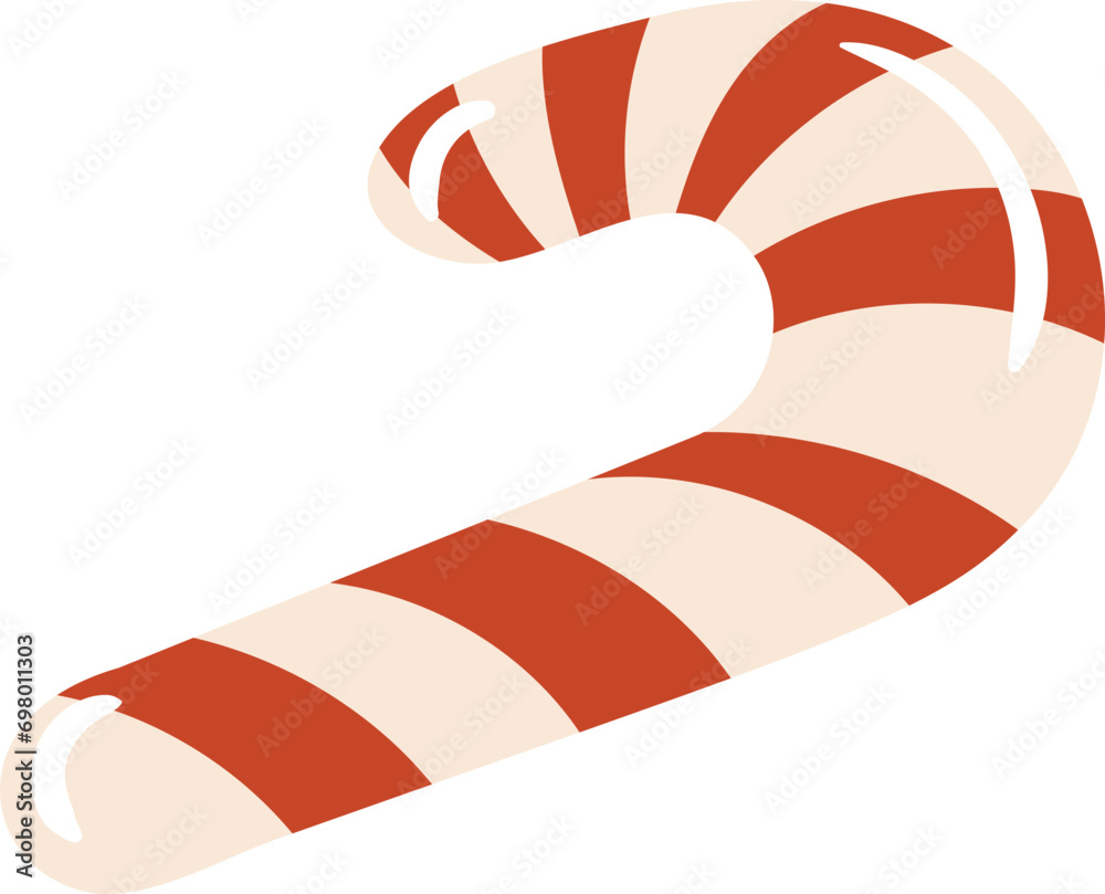 Obraz premium Christmas candy cane element vector