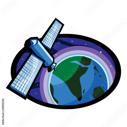 sattellite glyph icon design vector image in eps 10