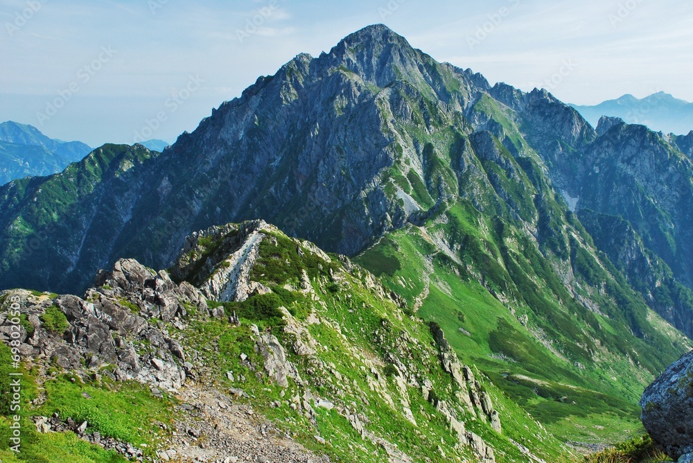 立山縦走路から望む剱岳