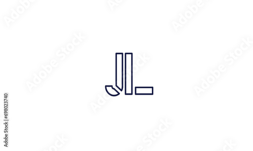 JL, LJ , J , L , Abstract Letters Logo Monogram 