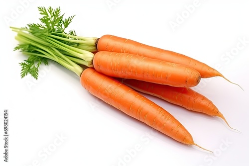 bunch of carrots  isolated on white background