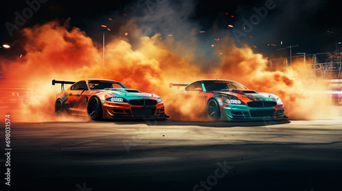 Drifting Sport Cars Race © Hassan