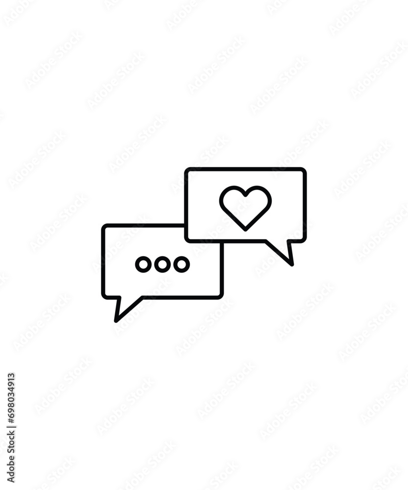 chat icon, vector best line icon. chat icon, vector best line icon.