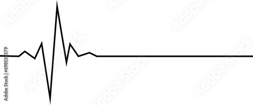 Heart beat line icon animation and emergency ekg monitoring. .Heartbeat line, Pulse trace, ECG or EKG Cardio graph symbol for Healthy and Medical Analysis.