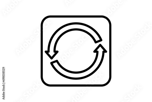 refresh icon. icon related to basic web and UI. suitable for web site, app, user interfaces, printable etc. line icon style. simple vector design editable