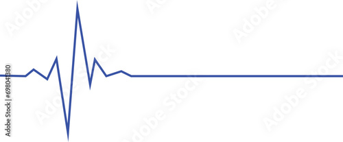heart beat on ecg vector. Red heartbeat line icon. vector illustration.