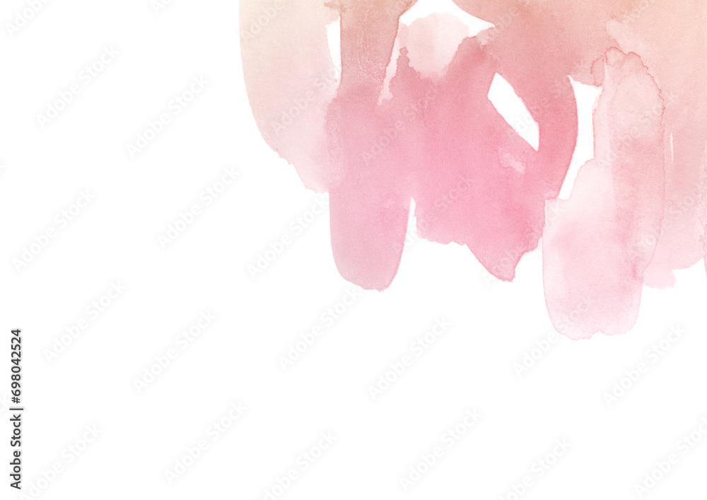 Fototapeta premium 抽象的な桜のようなピンク色の水彩テクスチャの背景イラスト素材