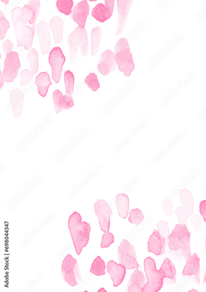 抽象的な桜のようなピンク色の水彩テクスチャの背景イラスト素材