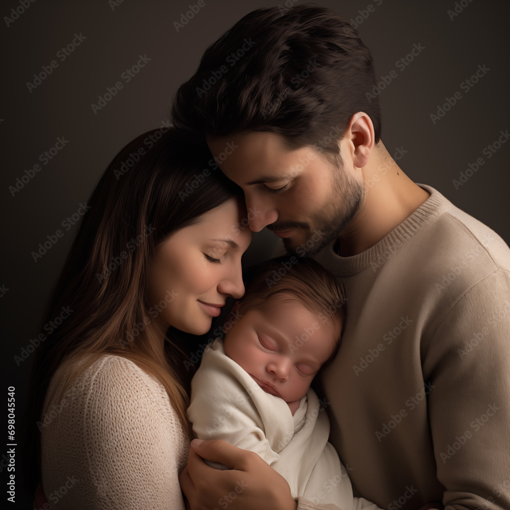 portrait of a happy family