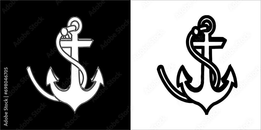 Illustration vector graphics of Anchor icon Illustration vector graphics of Anchor icon