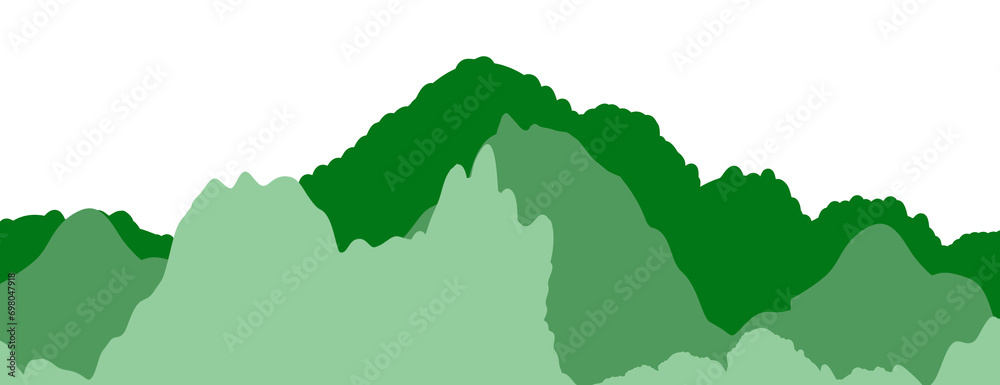 green shades landscape illustration green shades landscape illustration