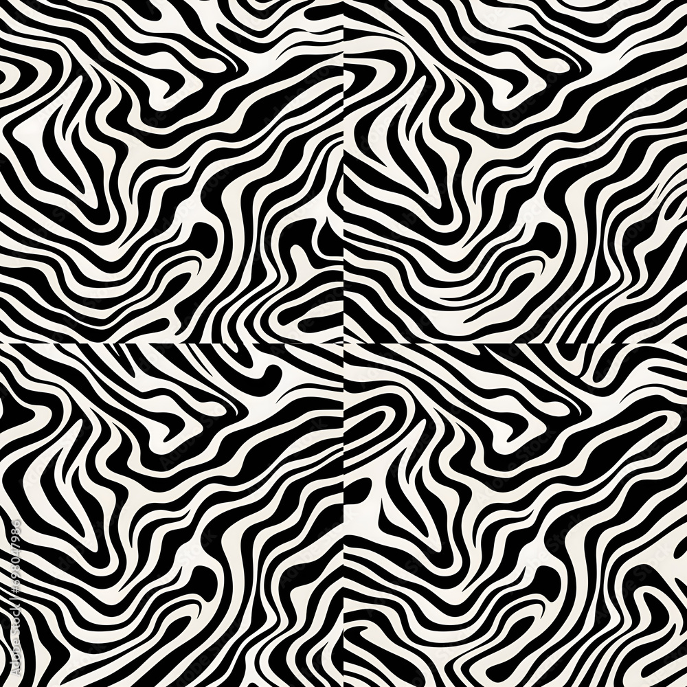 black and white seamless pattern,seamless,texture,vector,wallpaper,design,art,line,zebra,black,Ai generated 