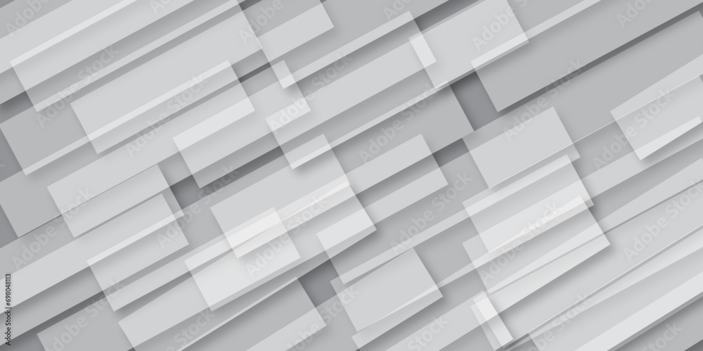White and gray background with stack of Illustration and graphic background abstract white and geometric texture, clean white color gradient grid squares lines. White and gray background with stack of Illustration and graphic background abstract white and geometric texture, clean white color gradient grid squares lines.