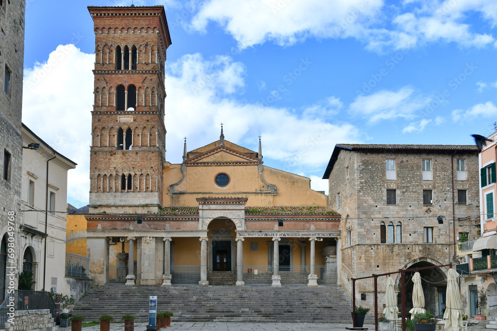 The cathedral of the Lazio town of Terracina, Italy.