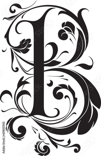 Balanced Script Equilibrium Font B Decor Vector Bewildering Elegance Puzzling Letter B Vector Font