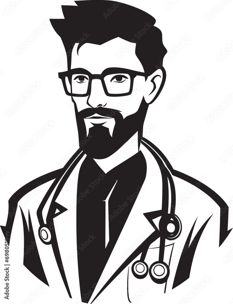 Medical Insight Black Doctor Mark Healthcare Elegance Doctor Icon Design Medical Insight Black Doctor Mark Healthcare Elegance Doctor Icon Design