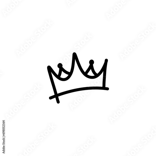 Hand drawn doodle crown