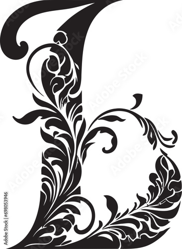 Lyrical Elegance Melodic Font L Vector Art Luminous Charm Radiant Letter L Decor Vector