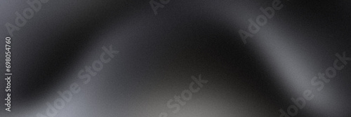 Noisy grey black abstract background. Colorful gradient. Holographic blurred grainy gradient banner background texture. photo