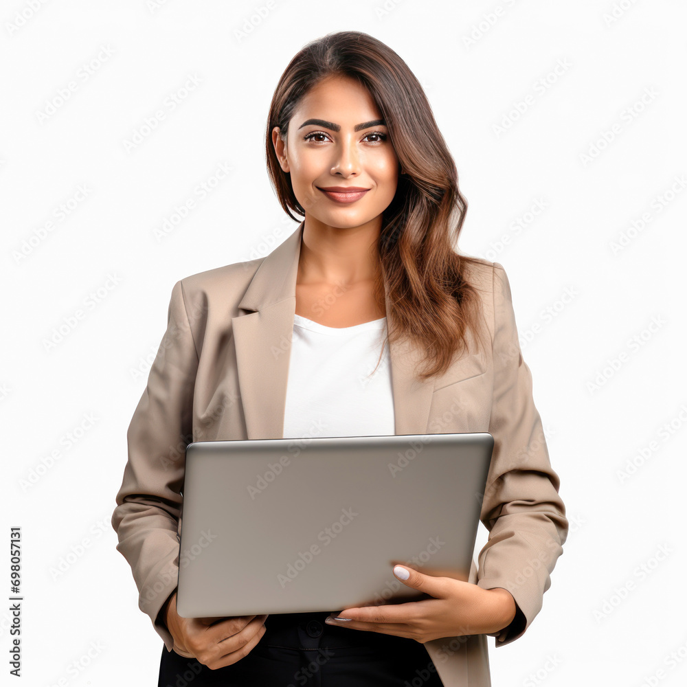 Young indian businesswoman or corporate employee using laptop Young indian businesswoman or corporate employee using laptop