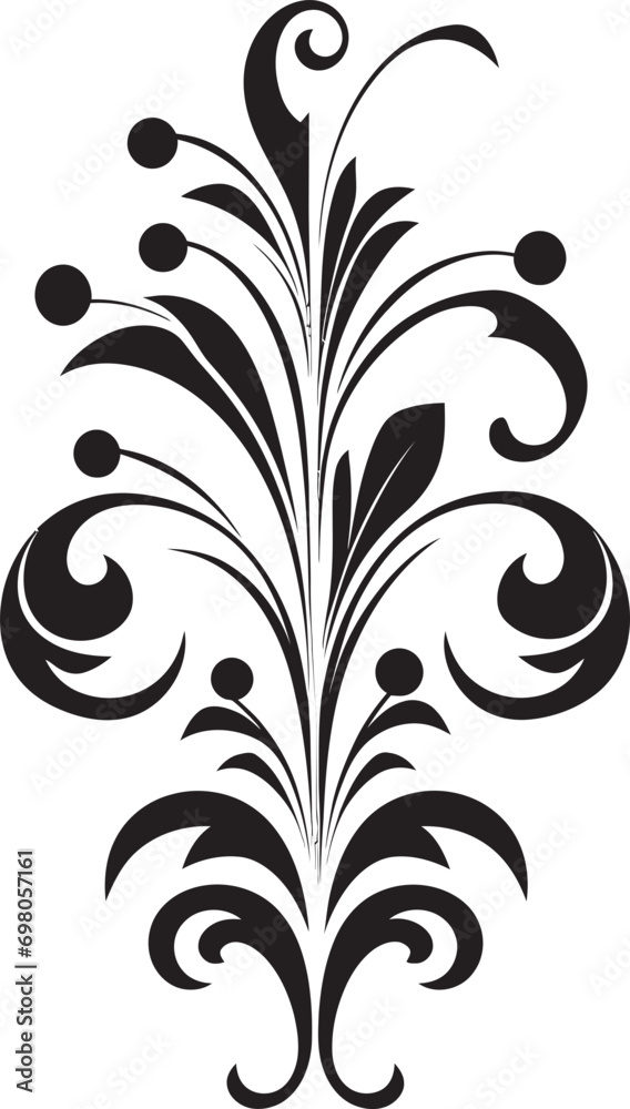 Sculpted Elegance Abstract Swirl Emblem Blissful Embrace Black Swirl Icon
