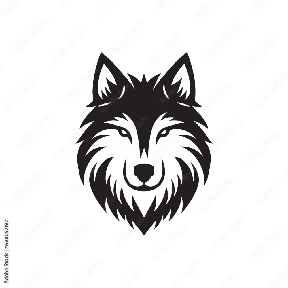 Wildlife Expressions in Shadow: Capturing the Essence of Animals in Striking Silhouettes - Black vector wolf face Silhouette
Wildlife Expressions in Shadow: Capturing the Essence of Animals in Striking Silhouettes - Black vector wolf face Silhouette