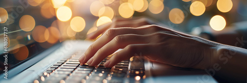 woman working on a laptop