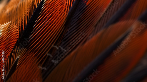 The fine details and unique patterns found in the texture of the Xenops bird's feathers enhance the tropical vibe of the bird. photo