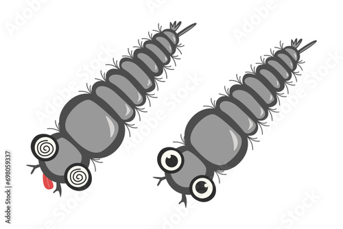mosquito larva control concept. vector illustration