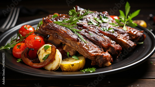 Grilled ribs