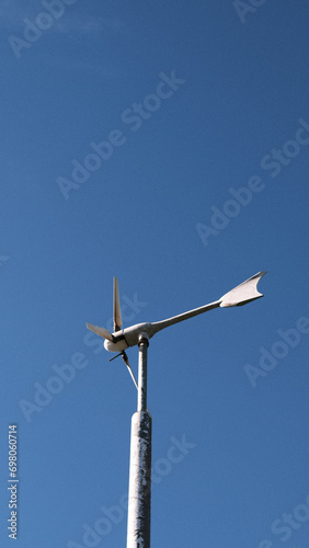 Wind Turbine on Metal Pole