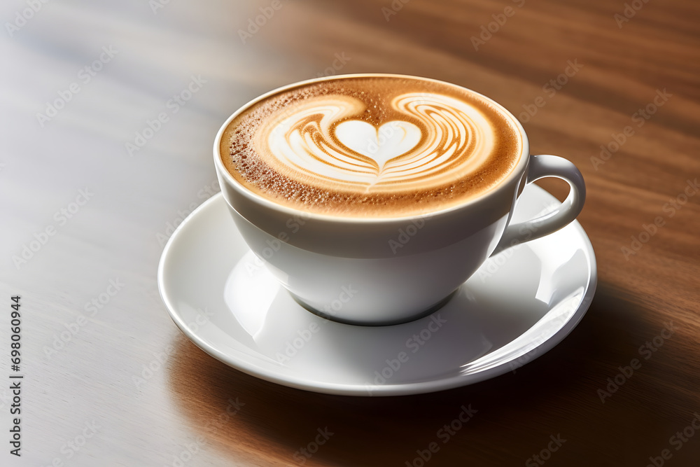 cup of cappuccino. cup of cappuccino.