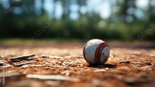 baseball in the field