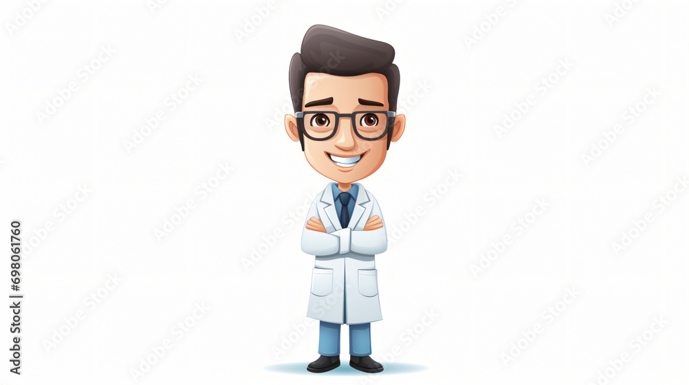 Pharmacist cartoon character