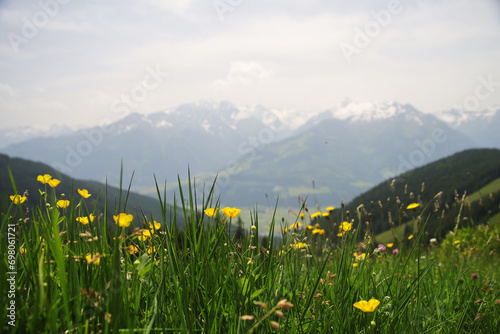 The view from Schmittenhohe mountain, Austria photo