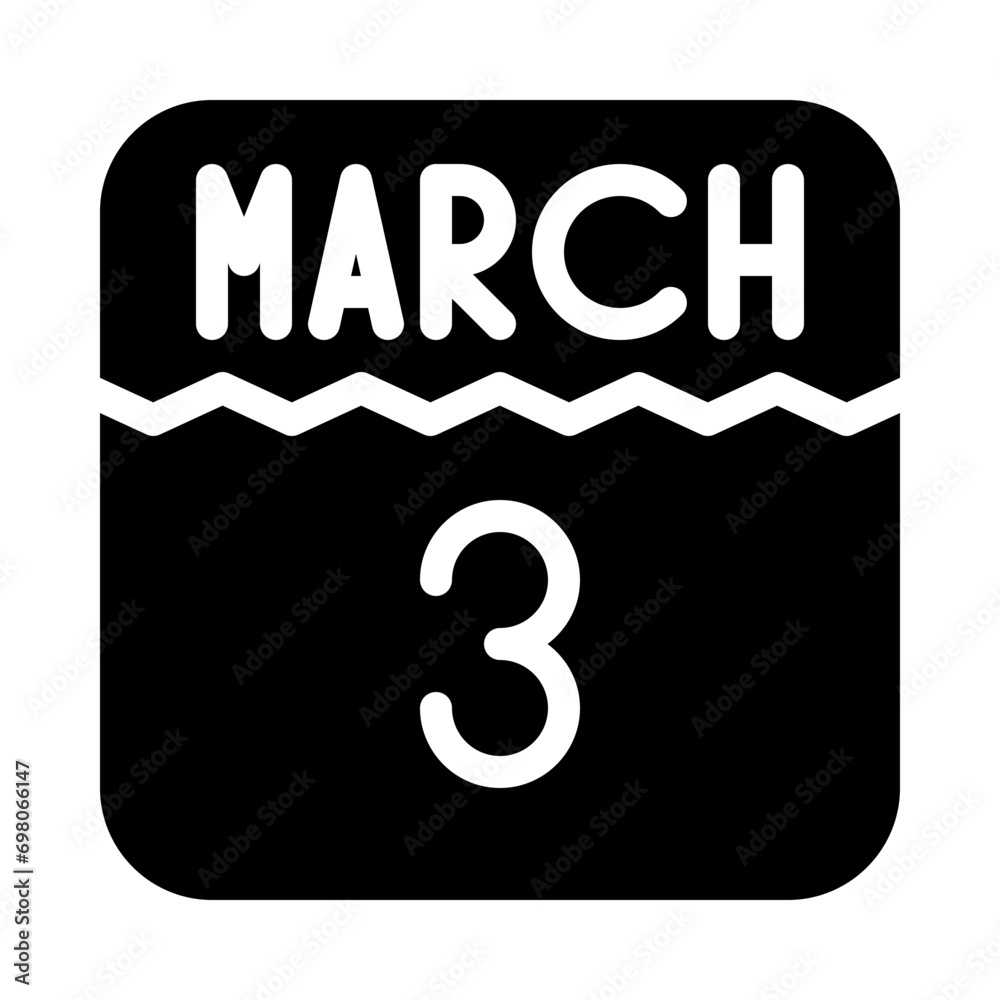 Fotografie monthly calendar glyph icon